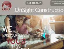 Tablet Screenshot of onsightconstruction.com